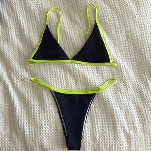 Neon and Navy bikini